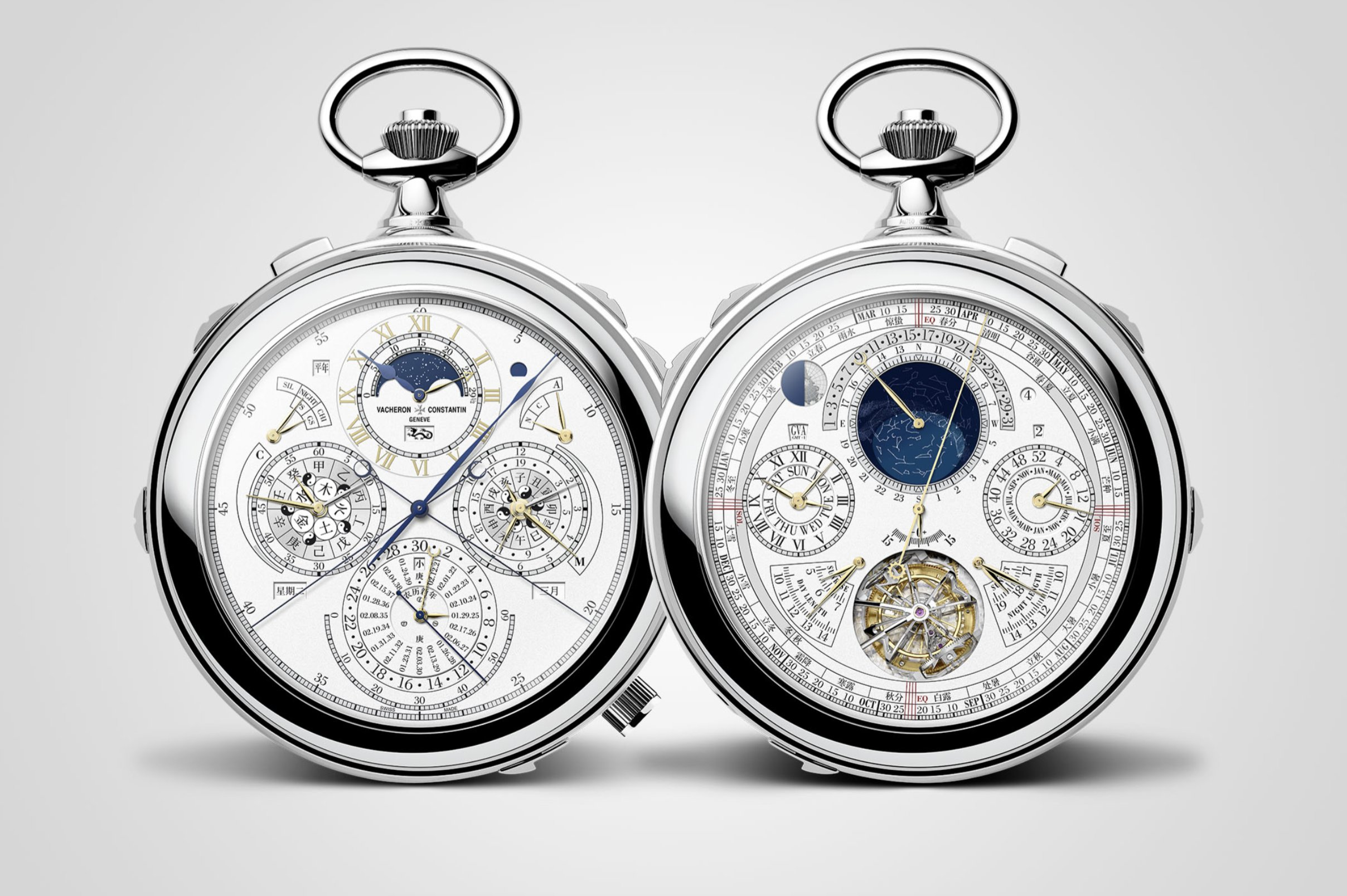 Vacheron Constantin 57260 cep saatinin detaylı kadran görünümü