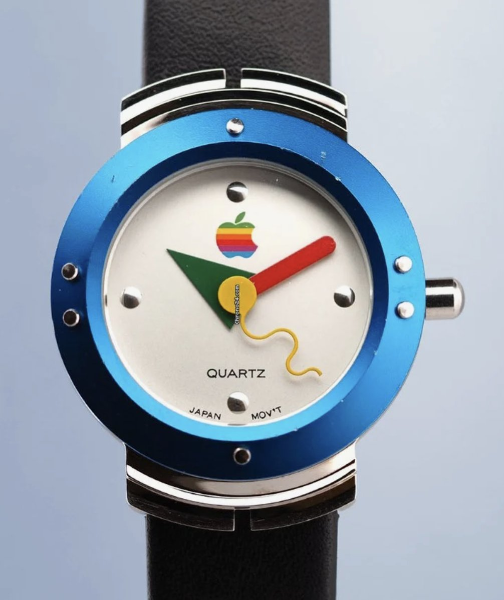 1995 yapımı Apple Quartz Macintosh 7.5 temalı koleksiyon kol saati