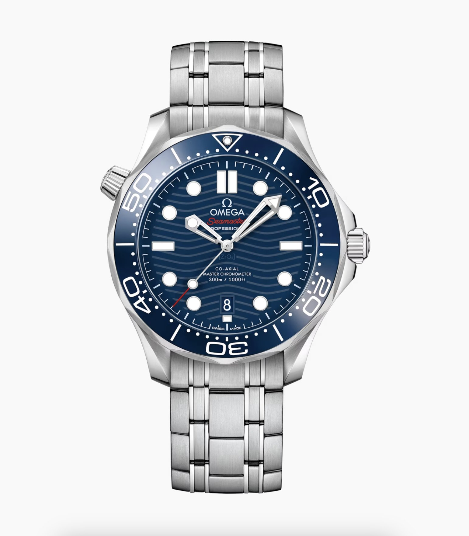 Omega Seamaster Diver 300M dalış saati detaylı kadran görünümü