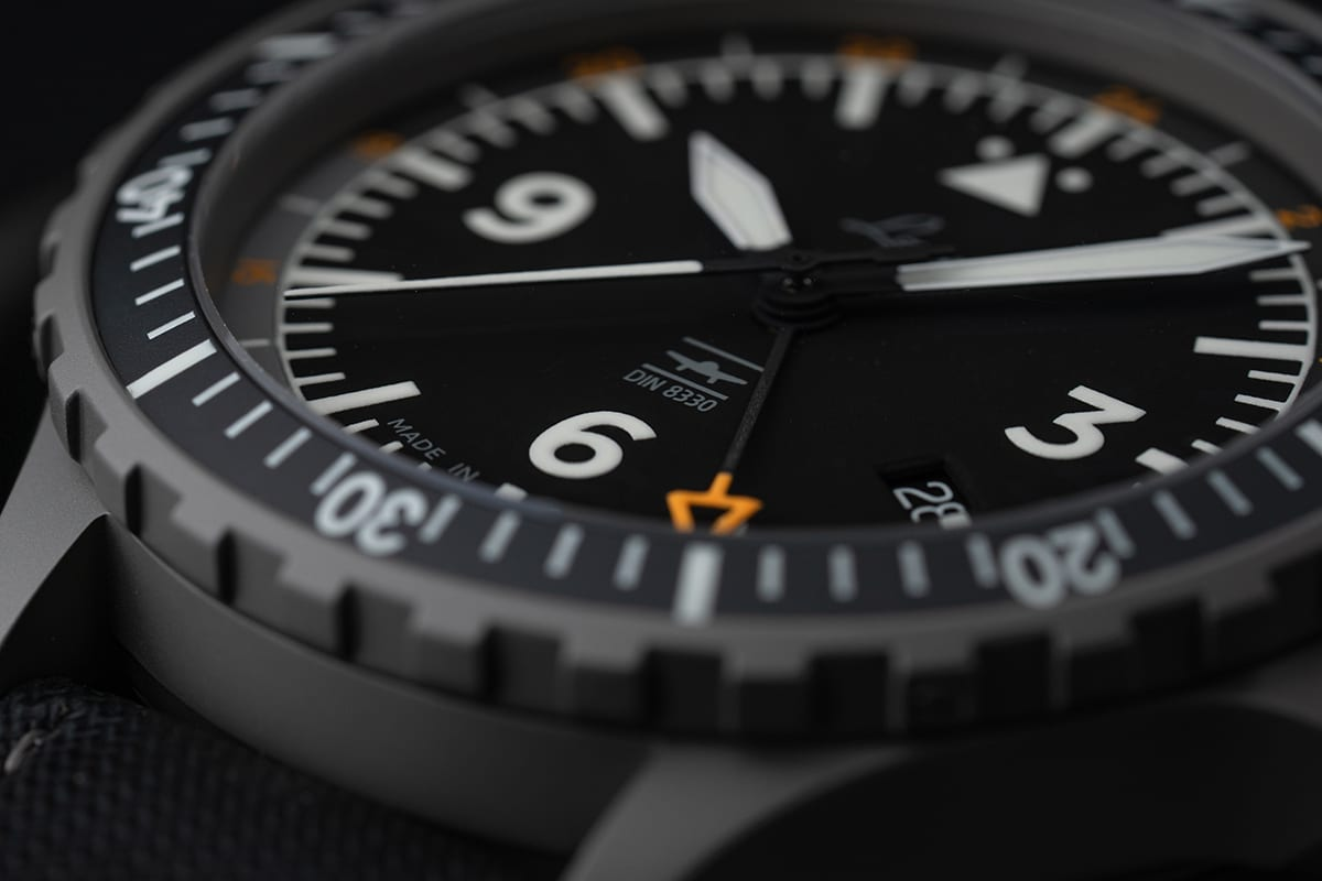 Laco DIN 8330 Hamburg GMT 862165 pilotaj kol saati detay görseli