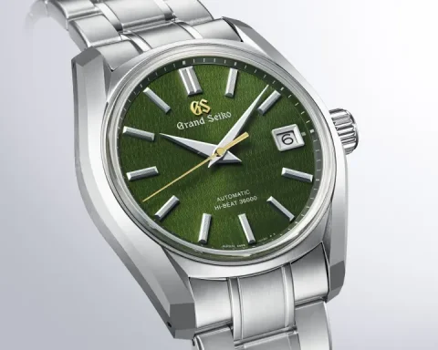 Grand Seiko SBGH351 Ever-Brilliant Steel kasa detay görünümü