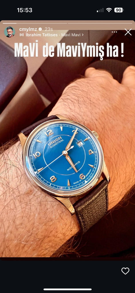 Cem Yılmaz'ın taktığı Union Glashütte Noramis Date