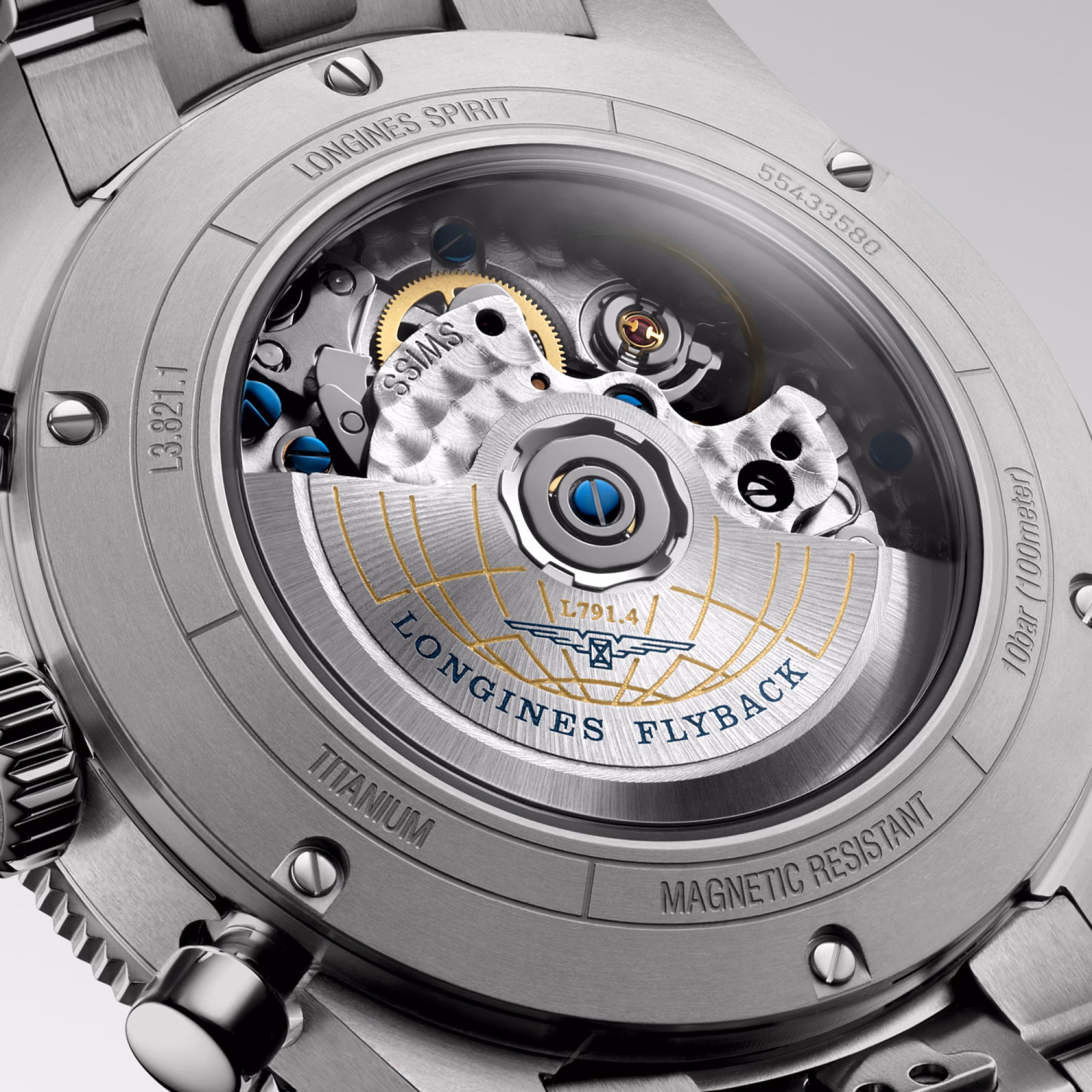 Longines Spirit Flyback Chronograph Movement Caseback