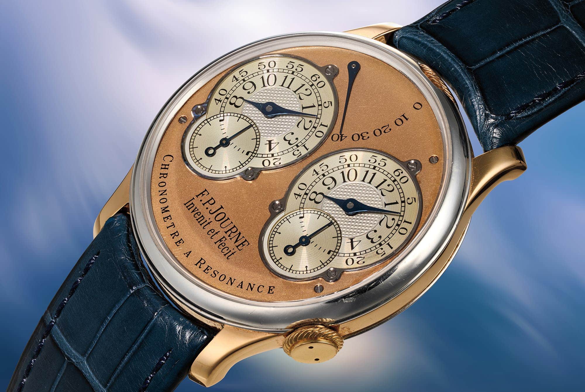 F.P. Journe Chronomètre à Résonance “Souscription, No. 007” Dial