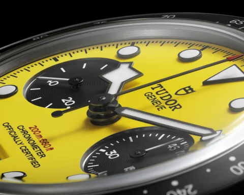 Tudor Black Bay Chrono 39 M79310N-0001 Bumblebee Close Up Dial 2