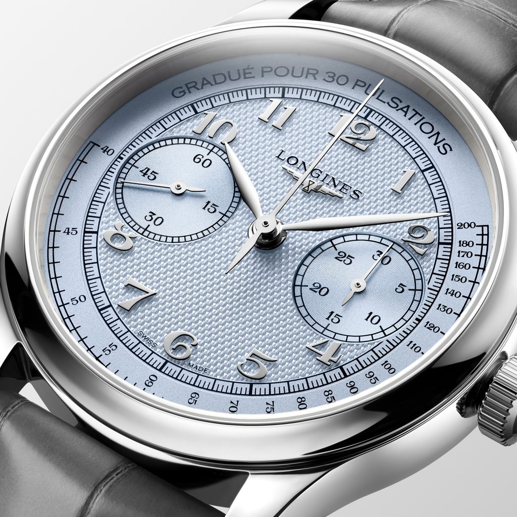 Longines Monopusher Blue