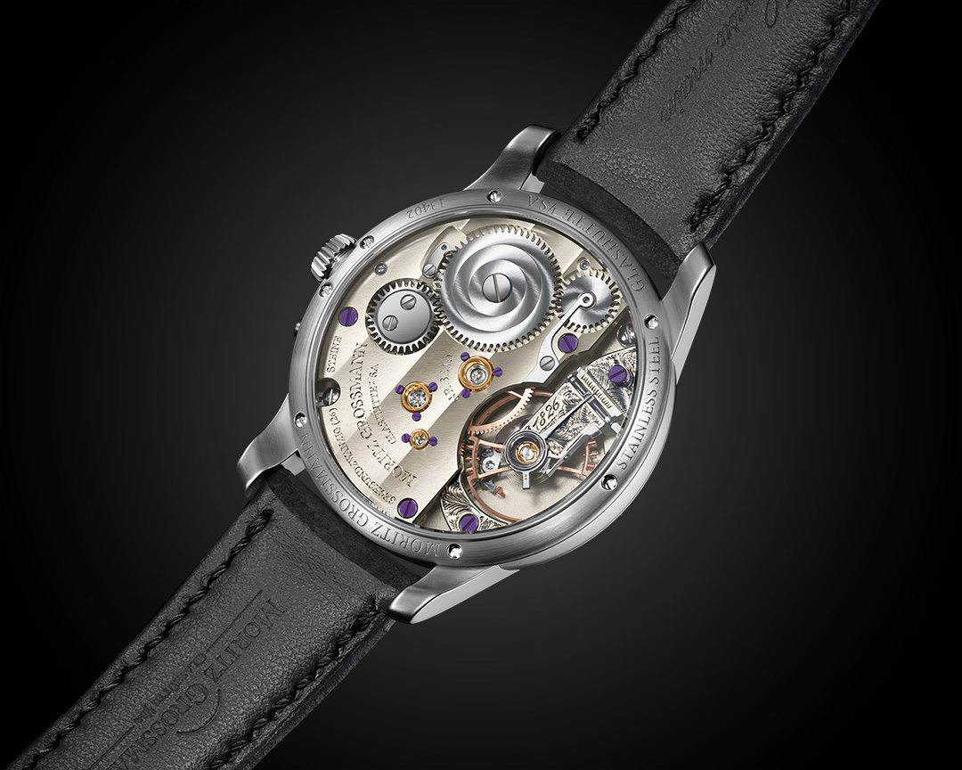 Moritz Grossmann BENU Power Reserve Calibre 100.2 arka kapak görünümü
