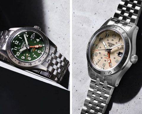 Seiko 5 Sports Field GMT HDB001 yeşil ve HDB002 bej kadranlı modeller