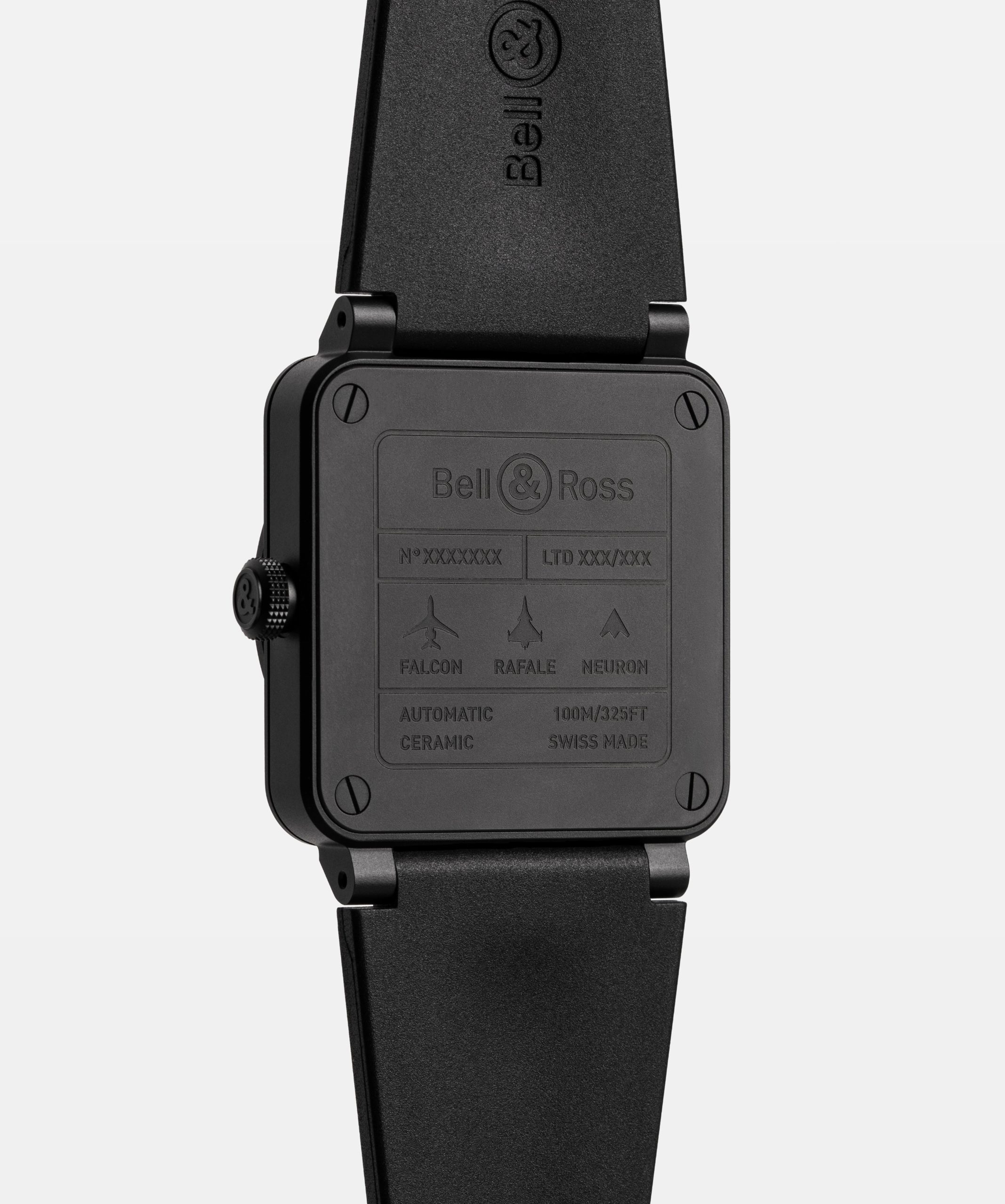Bell & Ross BR-03 Green Radar Ceramic kasa arkası